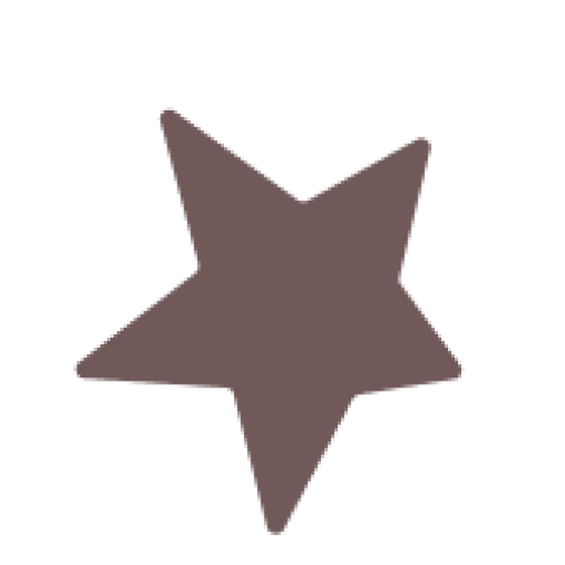 étoile marron logo de l'atelier des chutes