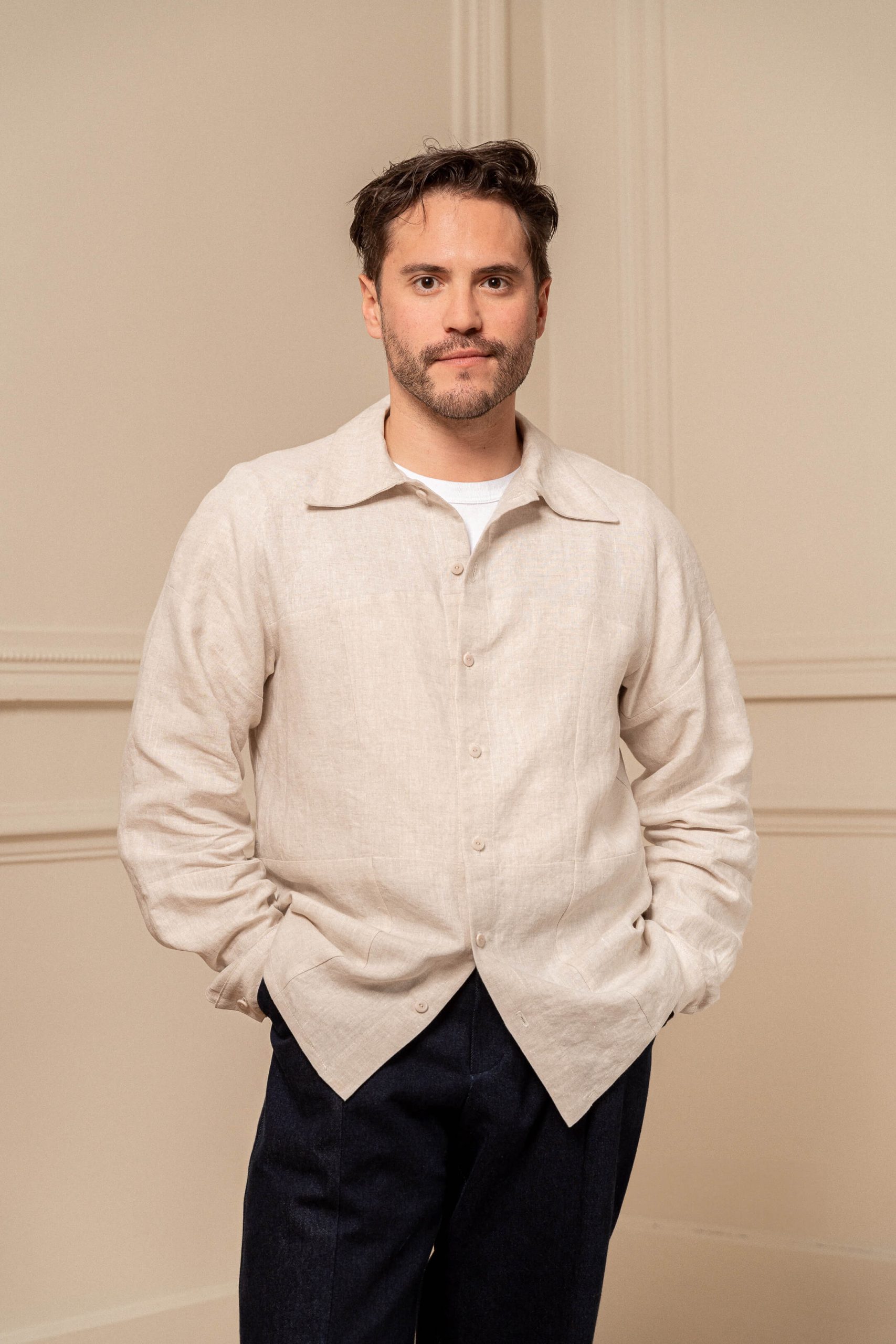 Chemise patchwork homme